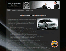 Tablet Screenshot of centralchauffeurservices.co.uk